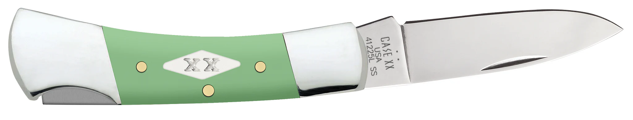 Smooth Mint Green Synthetic Lockback - Image 4