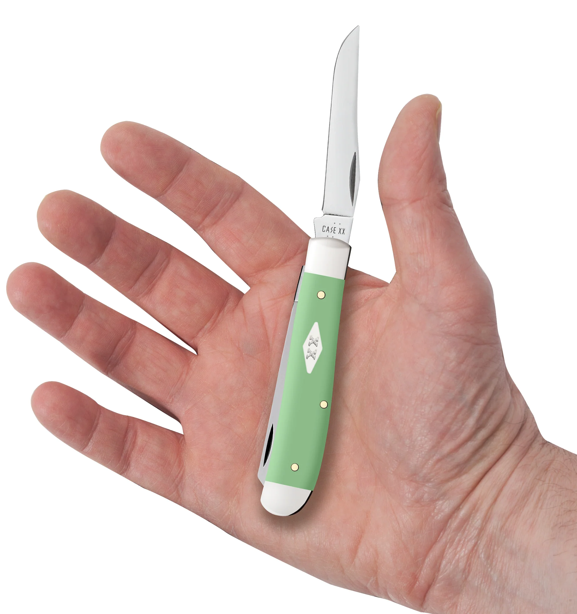 Smooth Mint Green Synthetic Mini Trapper - Image 5
