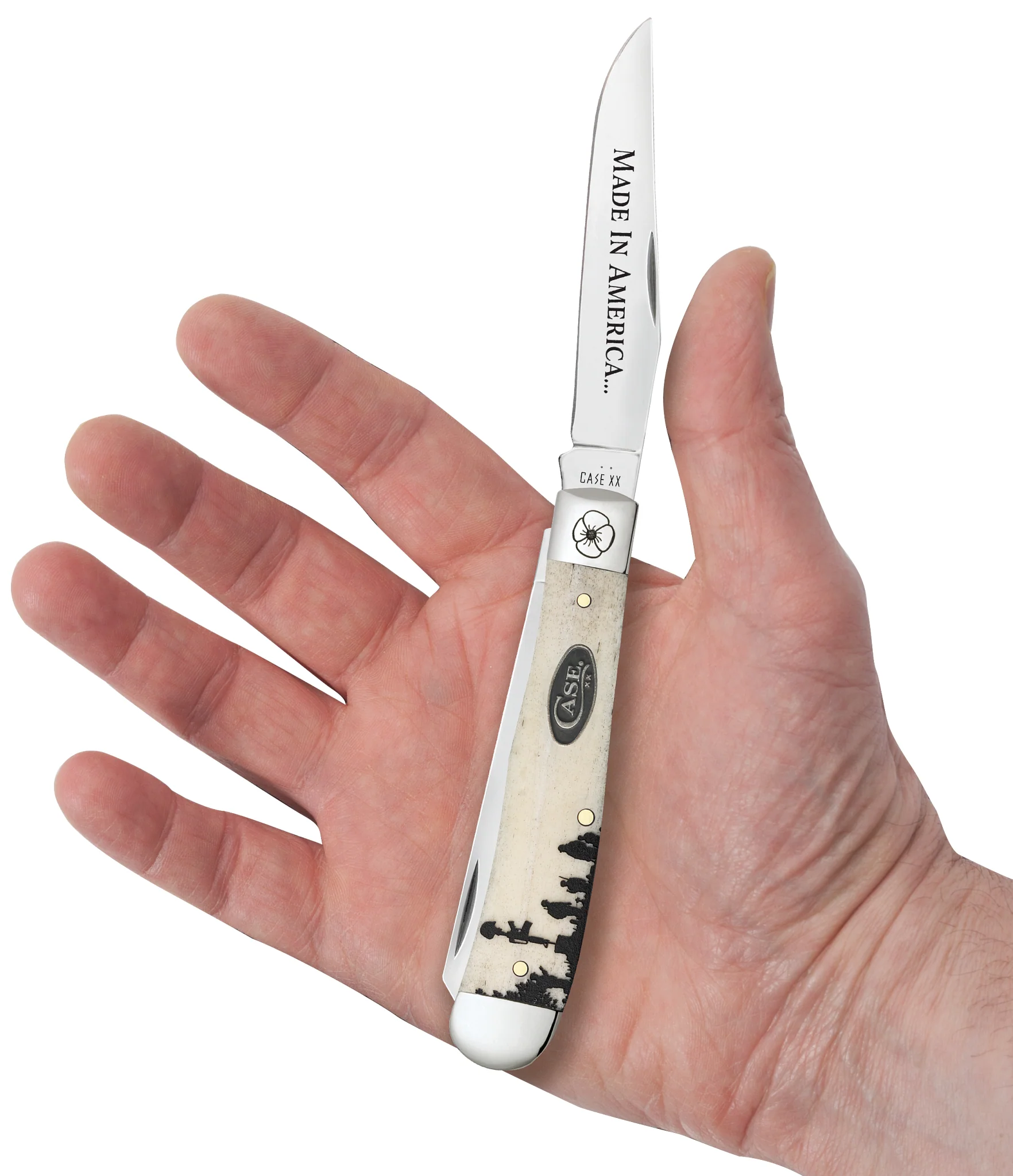 Veterans Day Commemorative Smooth Natural Bone Trapper Gift Set - Image 6