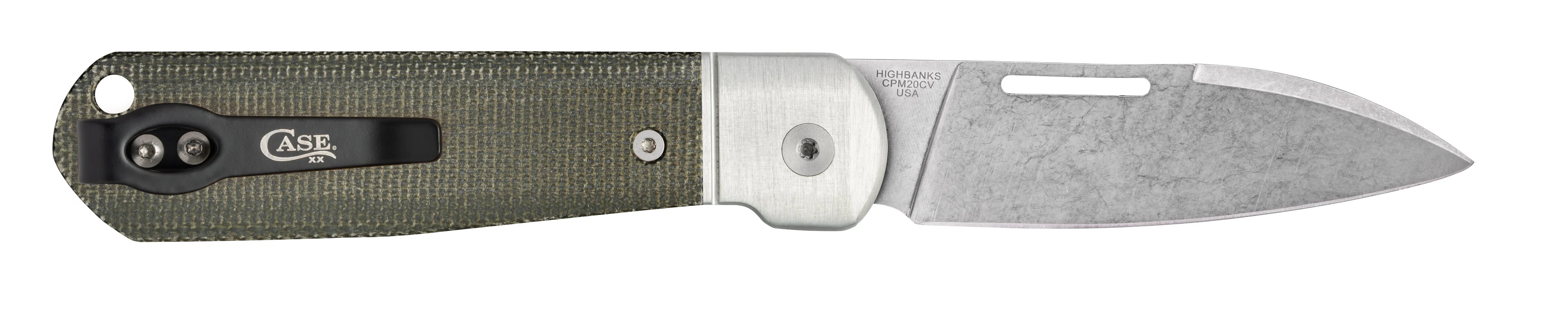 Smooth OD Green Canvas Micarta® Highbanks® - Image 6