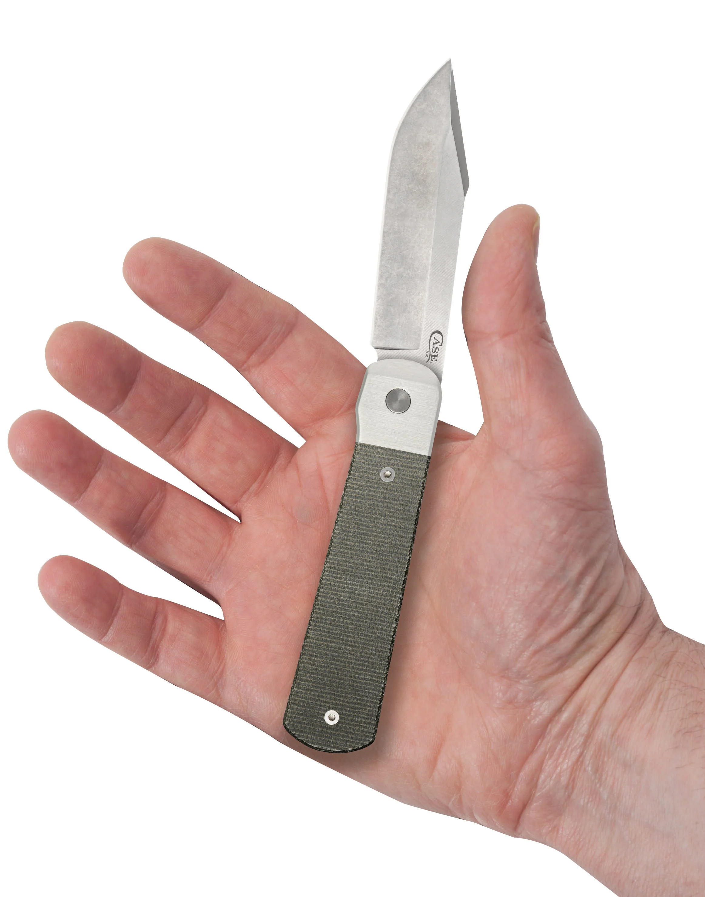 Smooth OD Green Canvas Micarta® Longhouse® - Image 7
