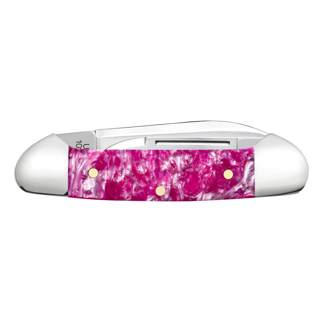 Smooth Pink Crackle Kirinite® Baby Butterbean - Image 3