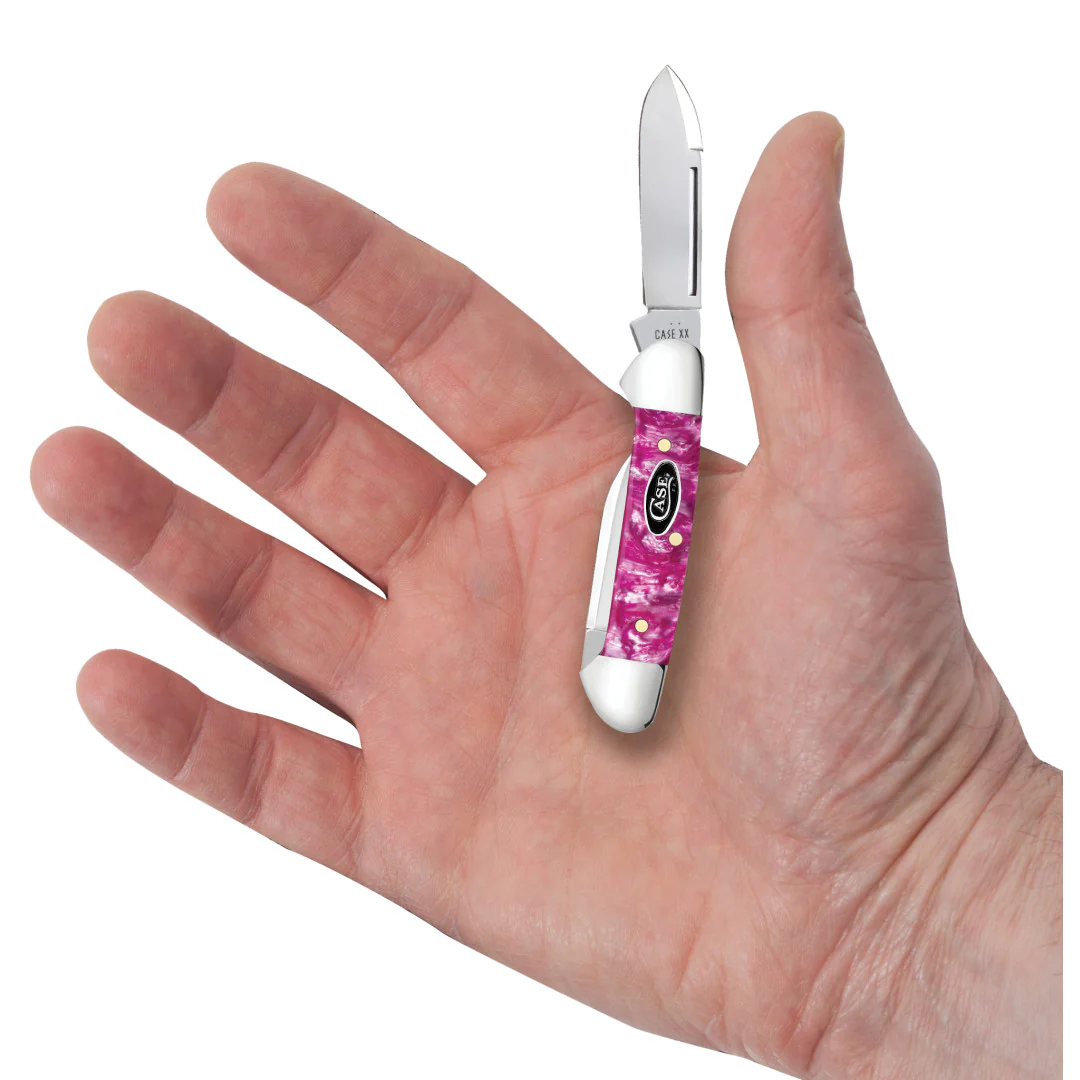 Smooth Pink Crackle Kirinite® Baby Butterbean - Image 5