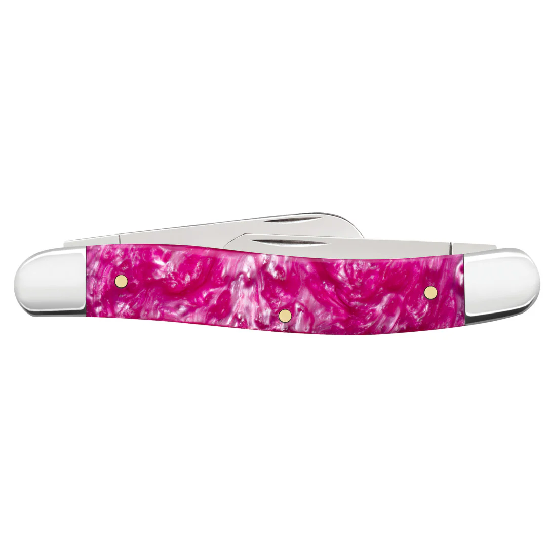 Smooth Pink Crackle Kirinite® Medium Stockman - Image 3