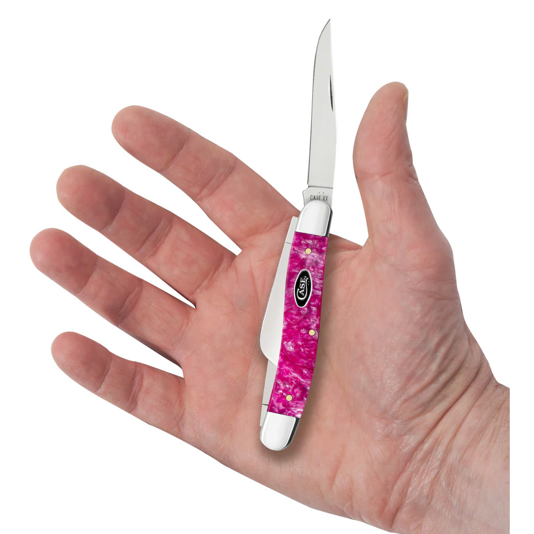 Smooth Pink Crackle Kirinite® Medium Stockman - Image 5