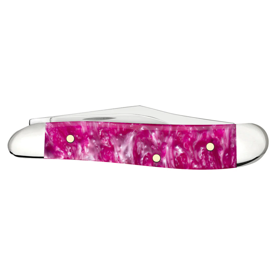 Smooth Pink Crackle Kirinite® Peanut - Image 3