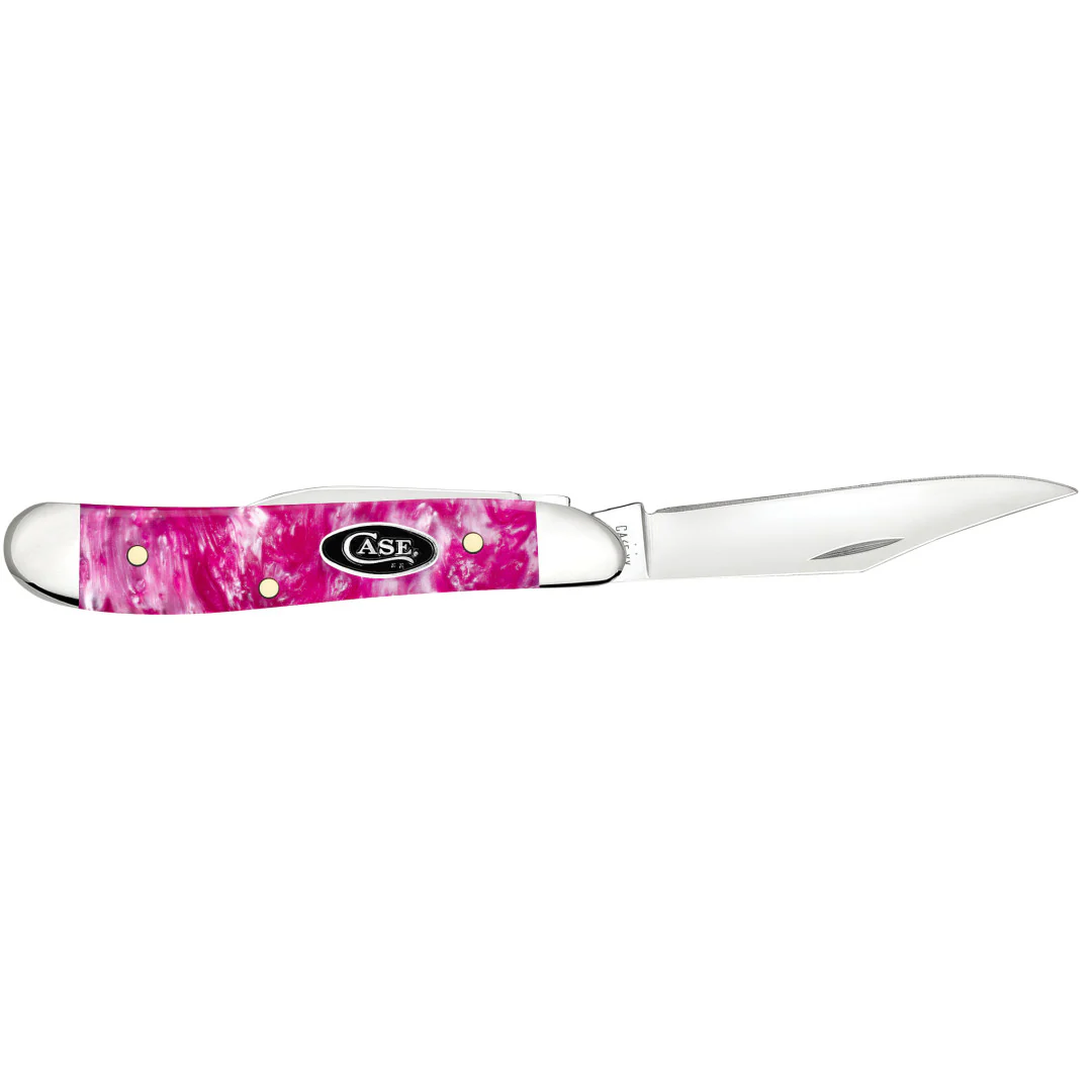 Smooth Pink Crackle Kirinite® Peanut - Image 4