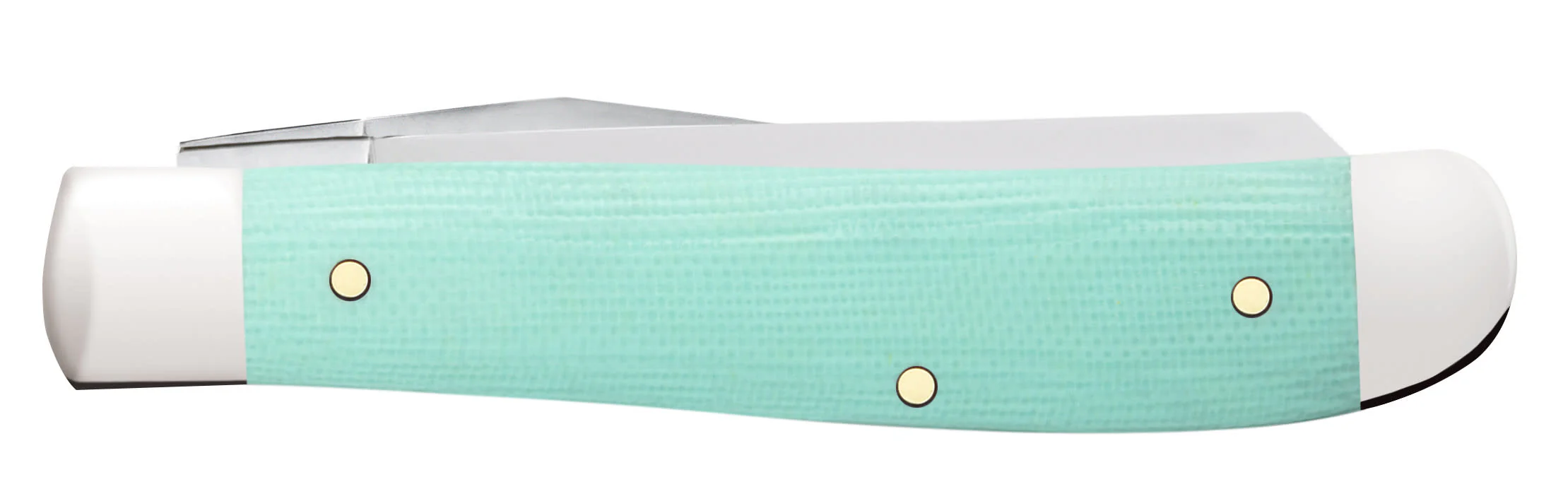 Smooth Seafoam Green G-10 Mini Trapper - Image 3