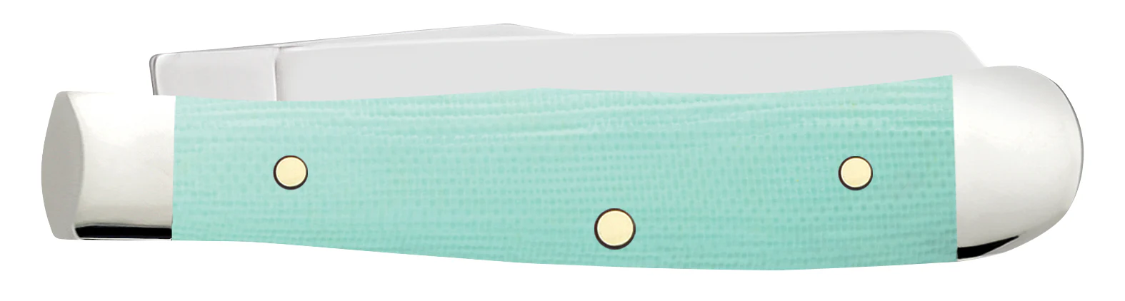 Smooth Seafoam Green G-10 Tiny Trapper - Image 3