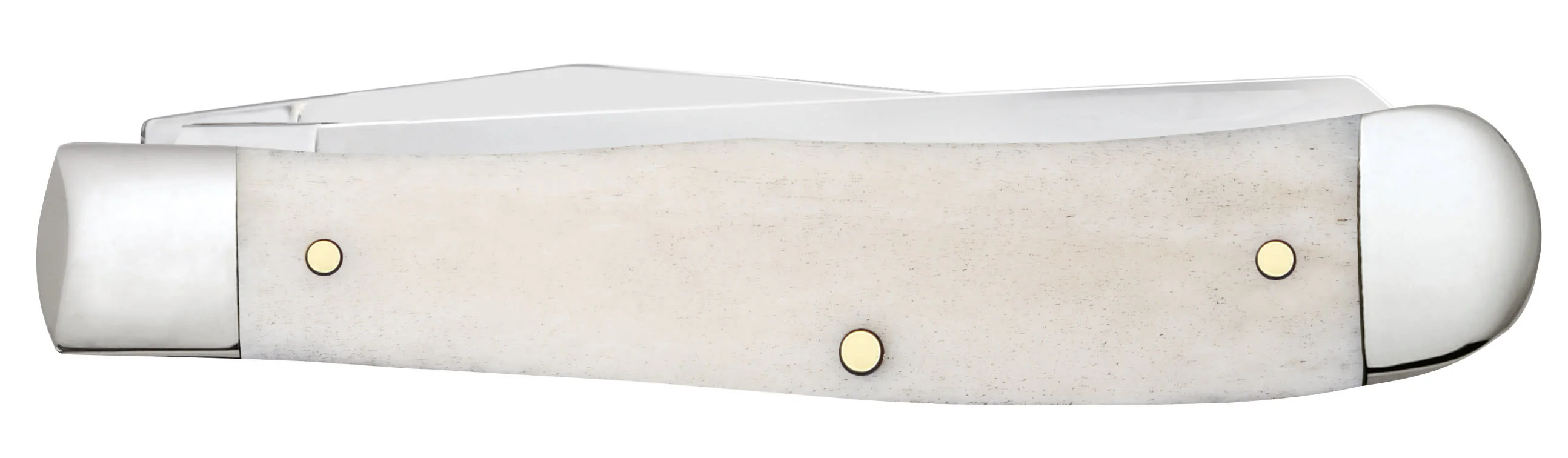 Sportsman Series Deer Embellished Smooth Natural Bone Trapper - Image 4