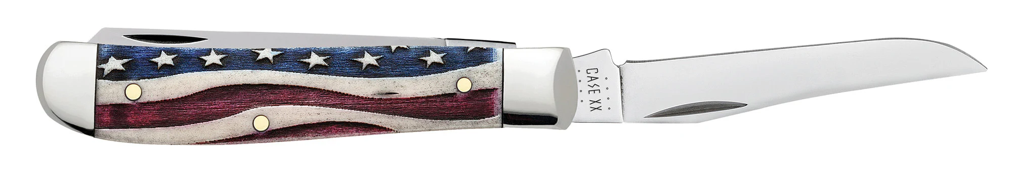 Star Spangled Series Embellished Smooth Natural Bone Mini Trapper - Image 4
