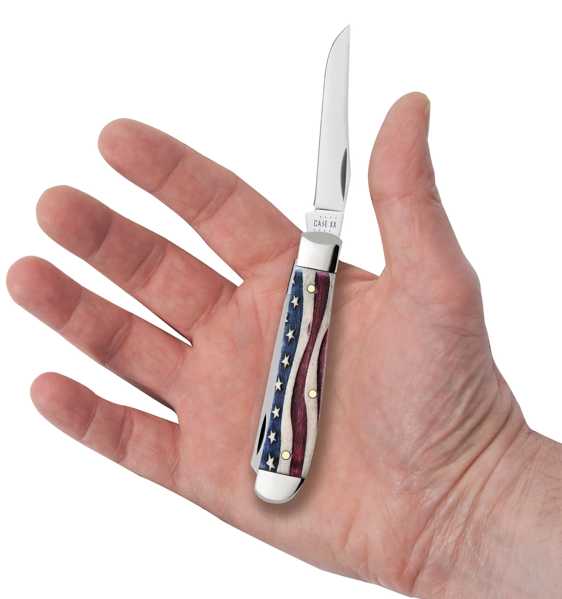 Star Spangled Series Embellished Smooth Natural Bone Mini Trapper - Image 5