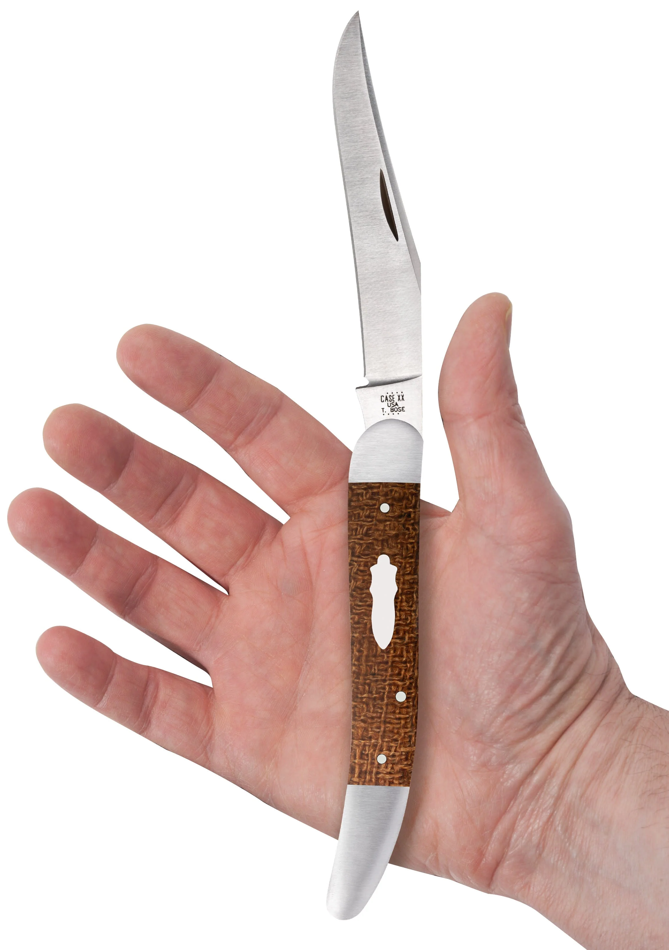 Tony Bose Smooth Natural Burlap Micarta® Old Dog - Image 5