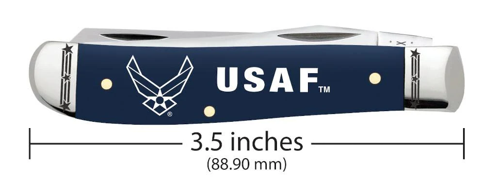 U.S. Air Force™ Embellished Smooth Navy Blue Synthetic Mini Trapper - Image 2