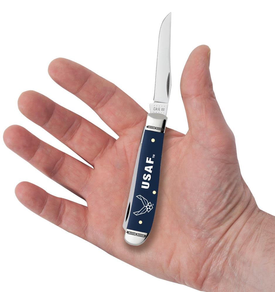 U.S. Air Force™ Embellished Smooth Navy Blue Synthetic Mini Trapper - Image 5