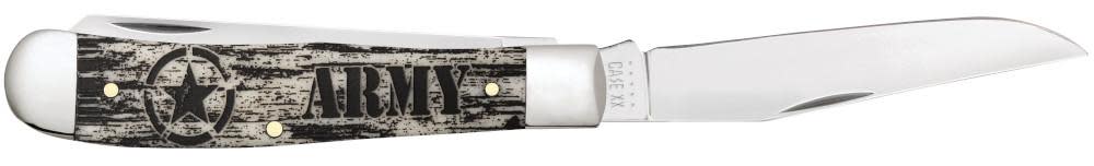 U.S. Army Embellished Smooth Natural Bone Trapper - Image 4