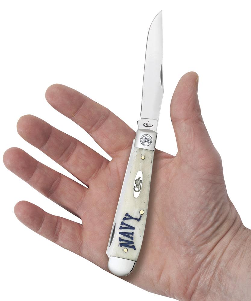 U.S. Navy®  Embellished Smooth Natural Bone Trapper - Image 5