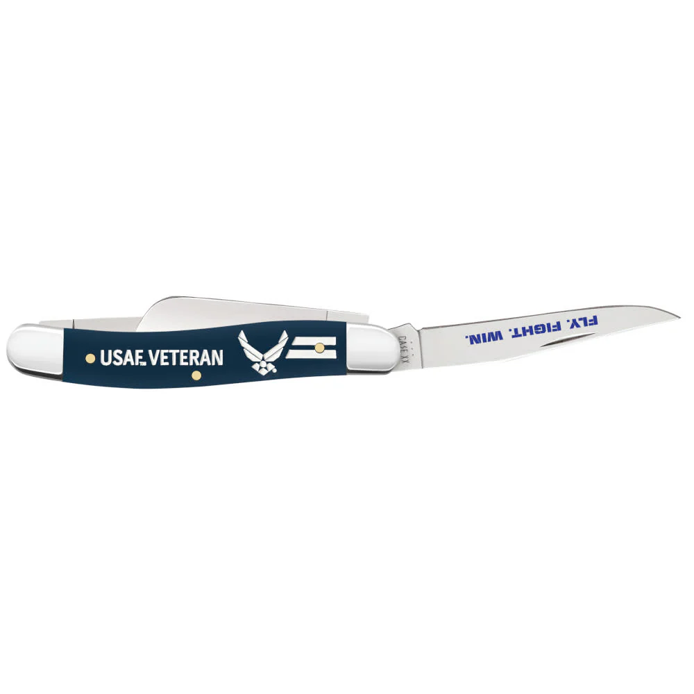 United States Air Force™ Embellished Smooth Navy Blue Synthetic Medium Stockman - Image 4