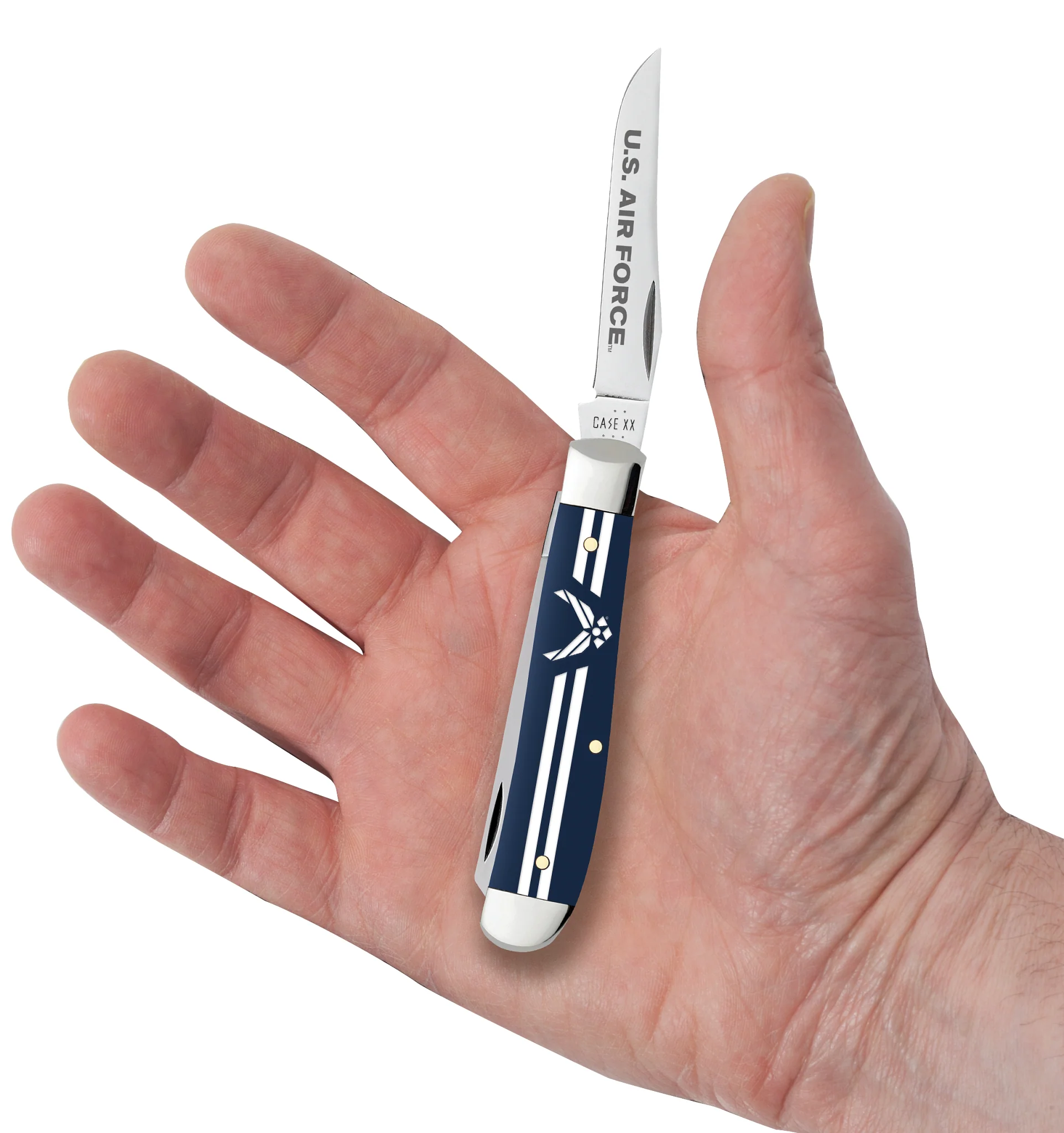 U.S. Air Force™ Embellished Smooth Navy Blue Synthetic Mini Trapper - Image 5