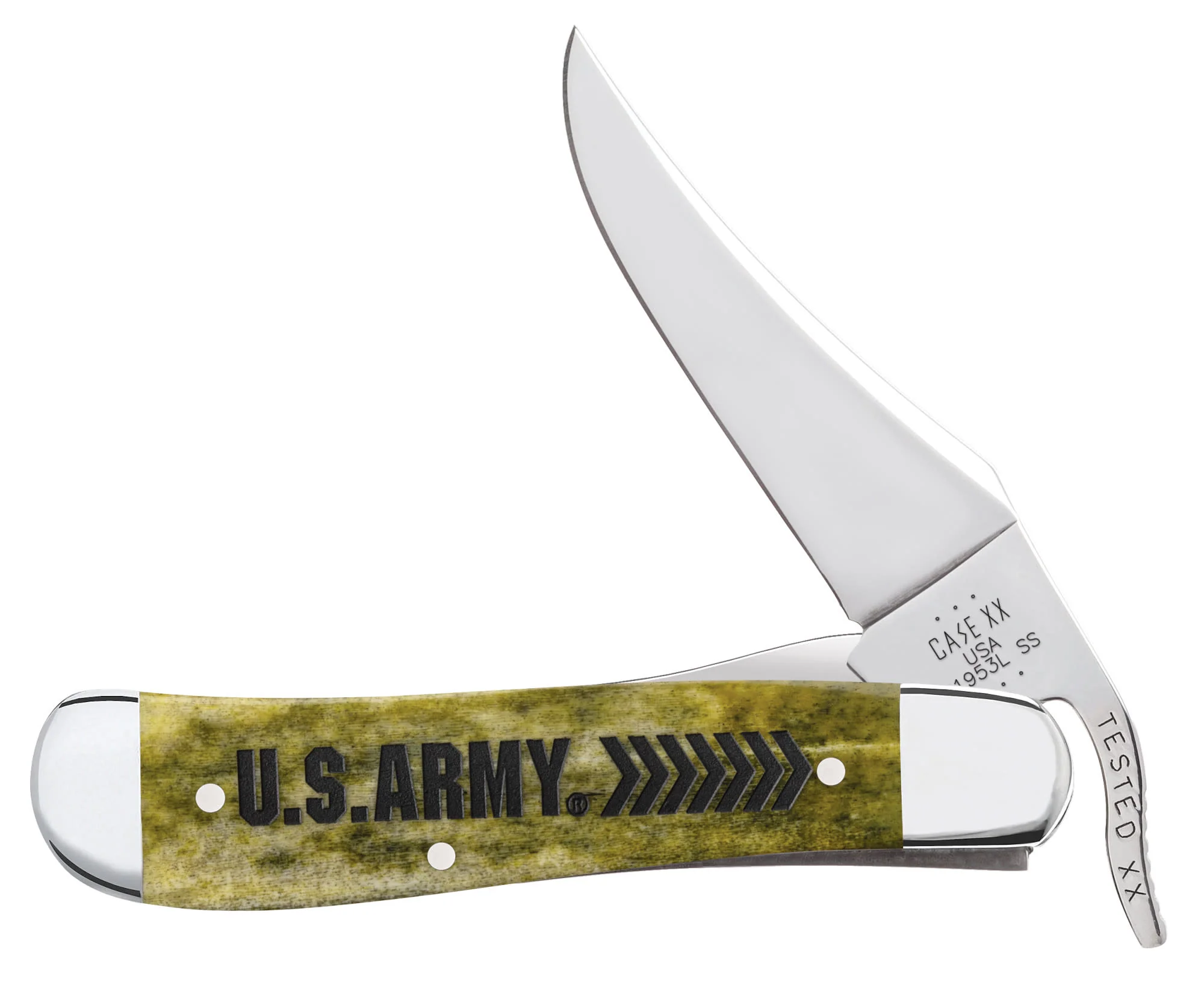U.S. Army Embellished Smooth Olive Green Bone RussLock®