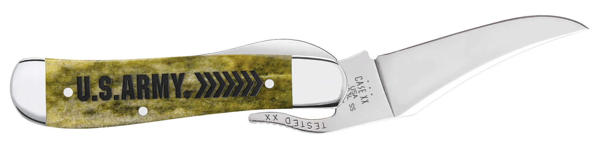 U.S. Army Embellished Smooth Olive Green Bone RussLock® - Image 4