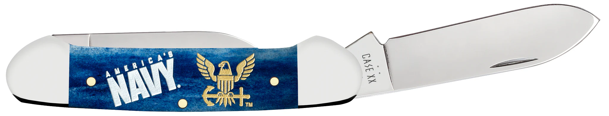 US Navy® Embellished Smooth Navy Blue Bone Canoe - Image 4