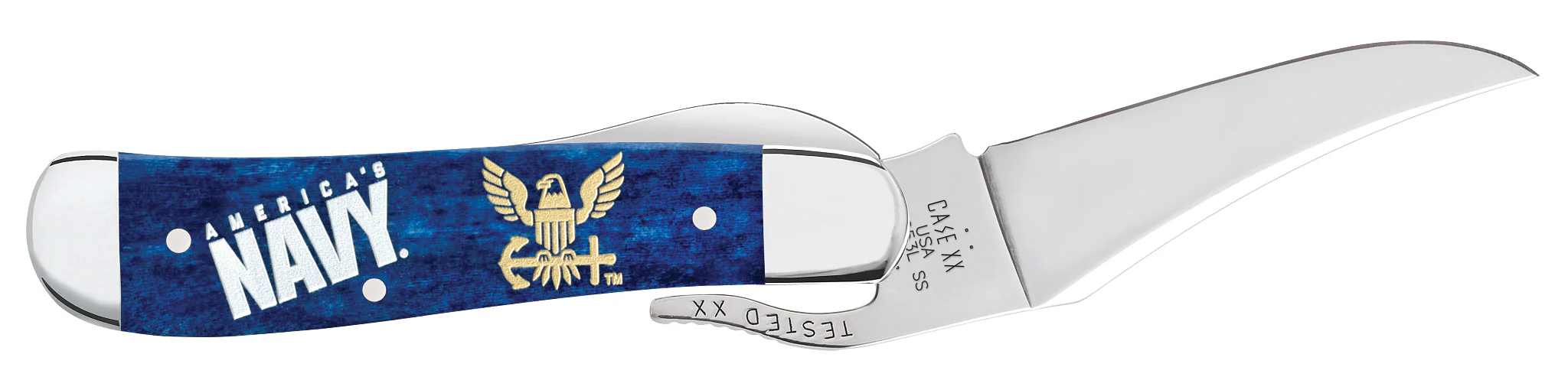 US Navy® Embellished  Smooth Navy Blue Bone RussLock® - Image 4