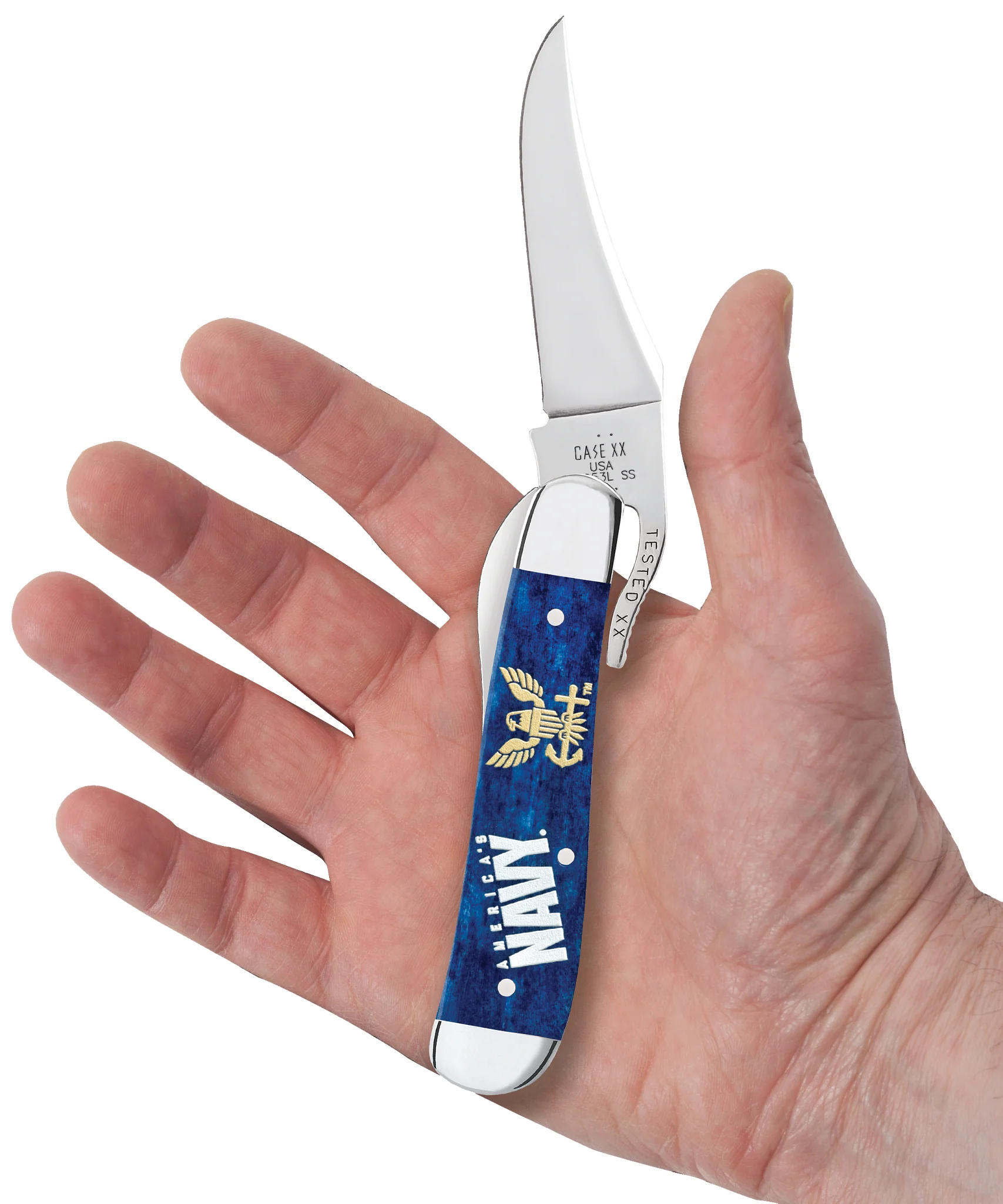 US Navy® Embellished  Smooth Navy Blue Bone RussLock® - Image 5