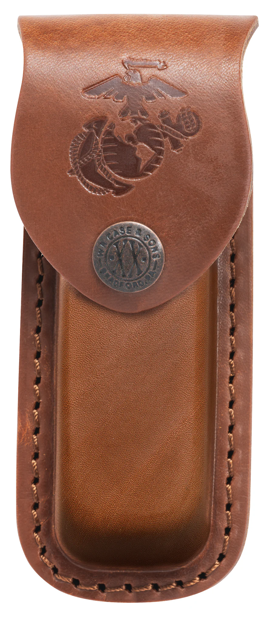 USMC® Brown Leather Medium Sheath