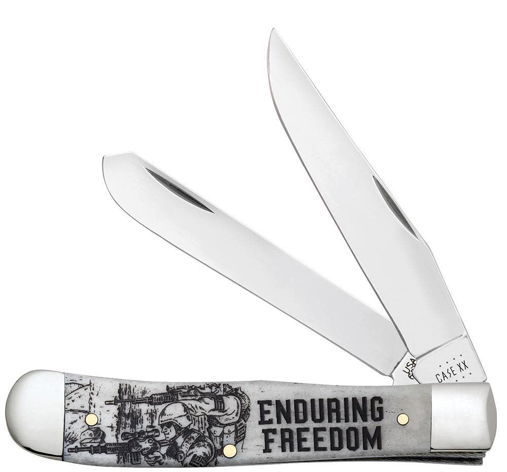 War Series Enduring Freedom Embellishment Smooth Natural Bone Trapper