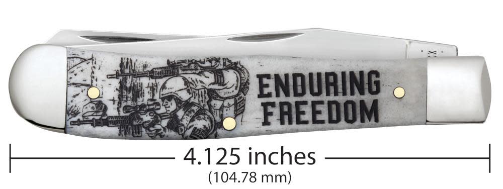 War Series Enduring Freedom Embellishment Smooth Natural Bone Trapper - Image 3