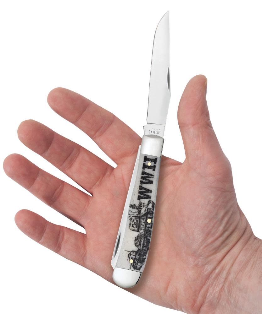 War Series WWII Embellished Smooth Natural Bone Trapper - Image 6