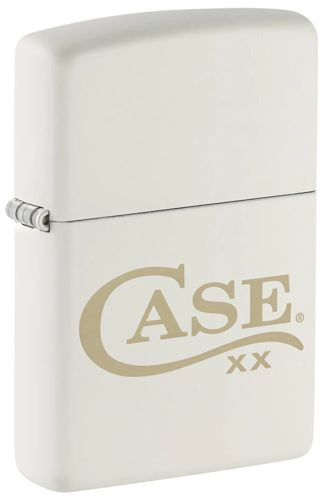 Zippo® Case Logo White Matte Lighter
