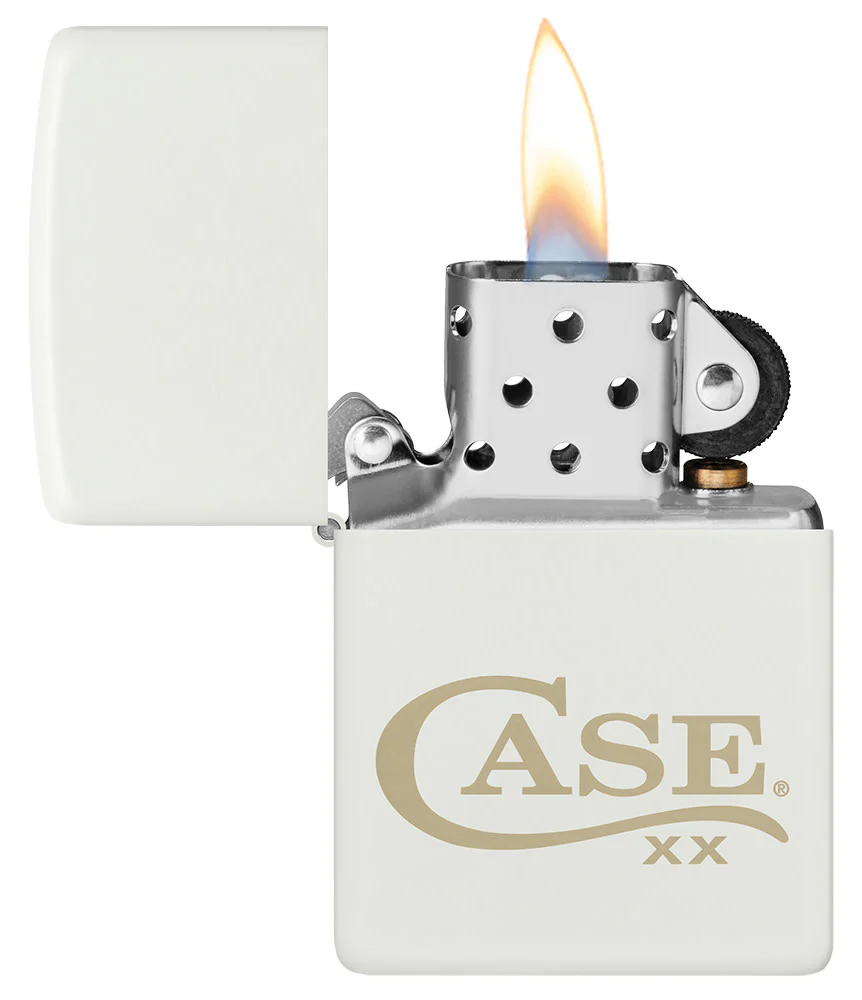 Zippo® Case Logo White Matte Lighter - Image 3