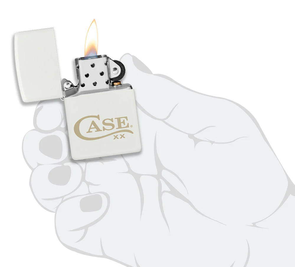 Zippo® Case Logo White Matte Lighter - Image 5