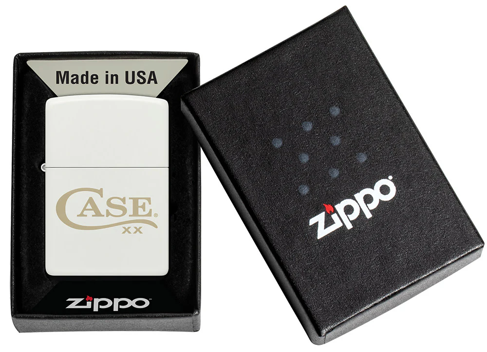 Zippo® Case Logo White Matte Lighter - Image 6
